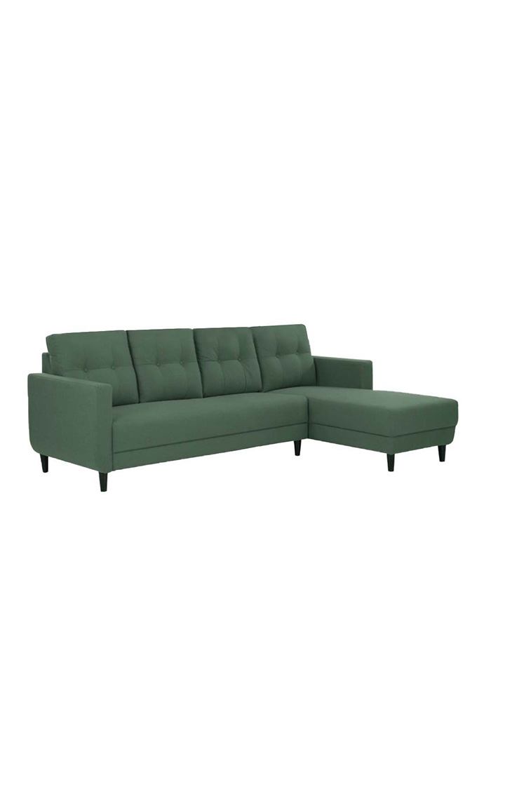 neudot Aria 6 Seater LHS Sectional Sofa in Earth Green Colour