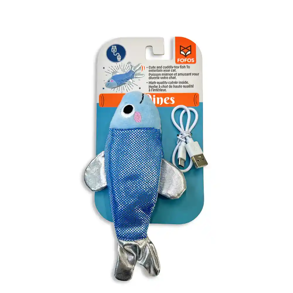 Fofos Sardine Dancing Fish USB Charging Cat Toy