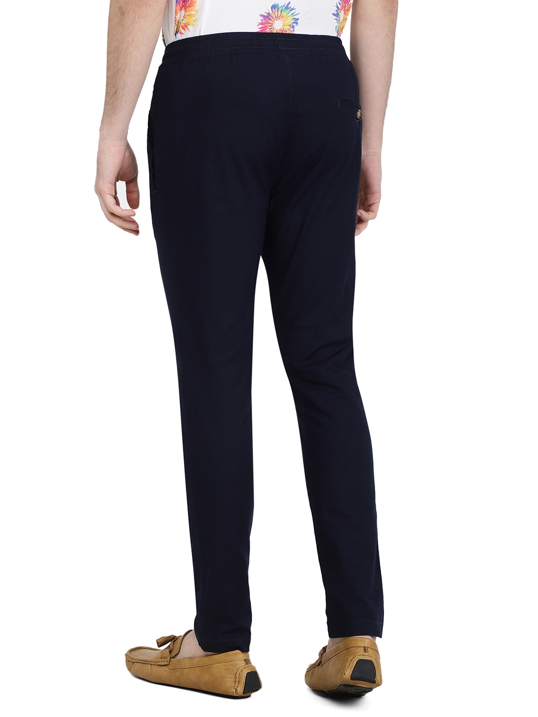 JadeBlue | Navy Blue Solid Regular Fit Track Pant | Jadeblue 2