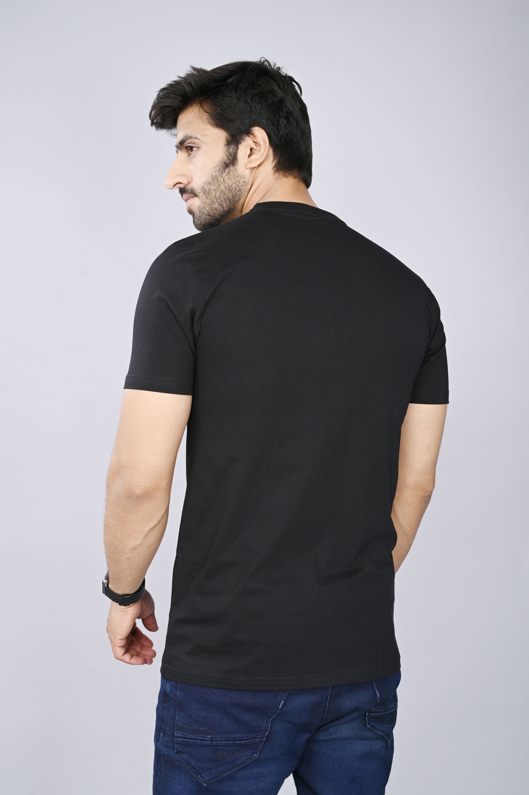 JAGURO | Men's Casual Printed Cotton Round Neck Stylish T-Shirt 4