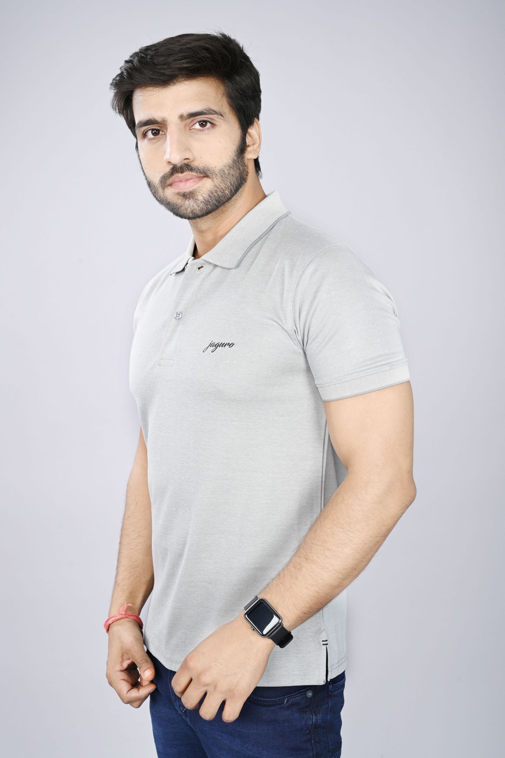 Casual Solid Cotton Stylish Polo T-Shirt For Men's
