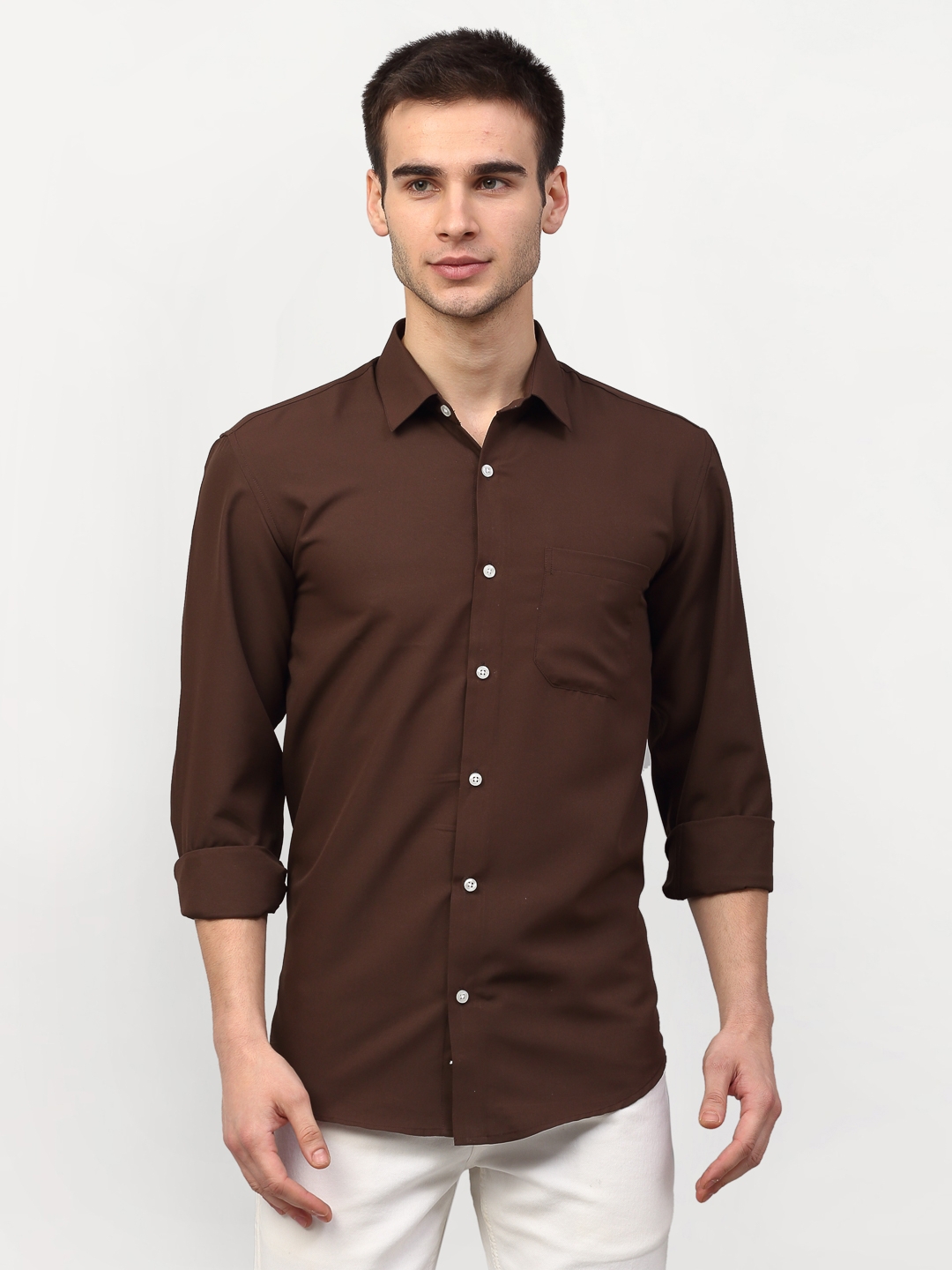 Jainish | Men's Solid Casual Shirts 0