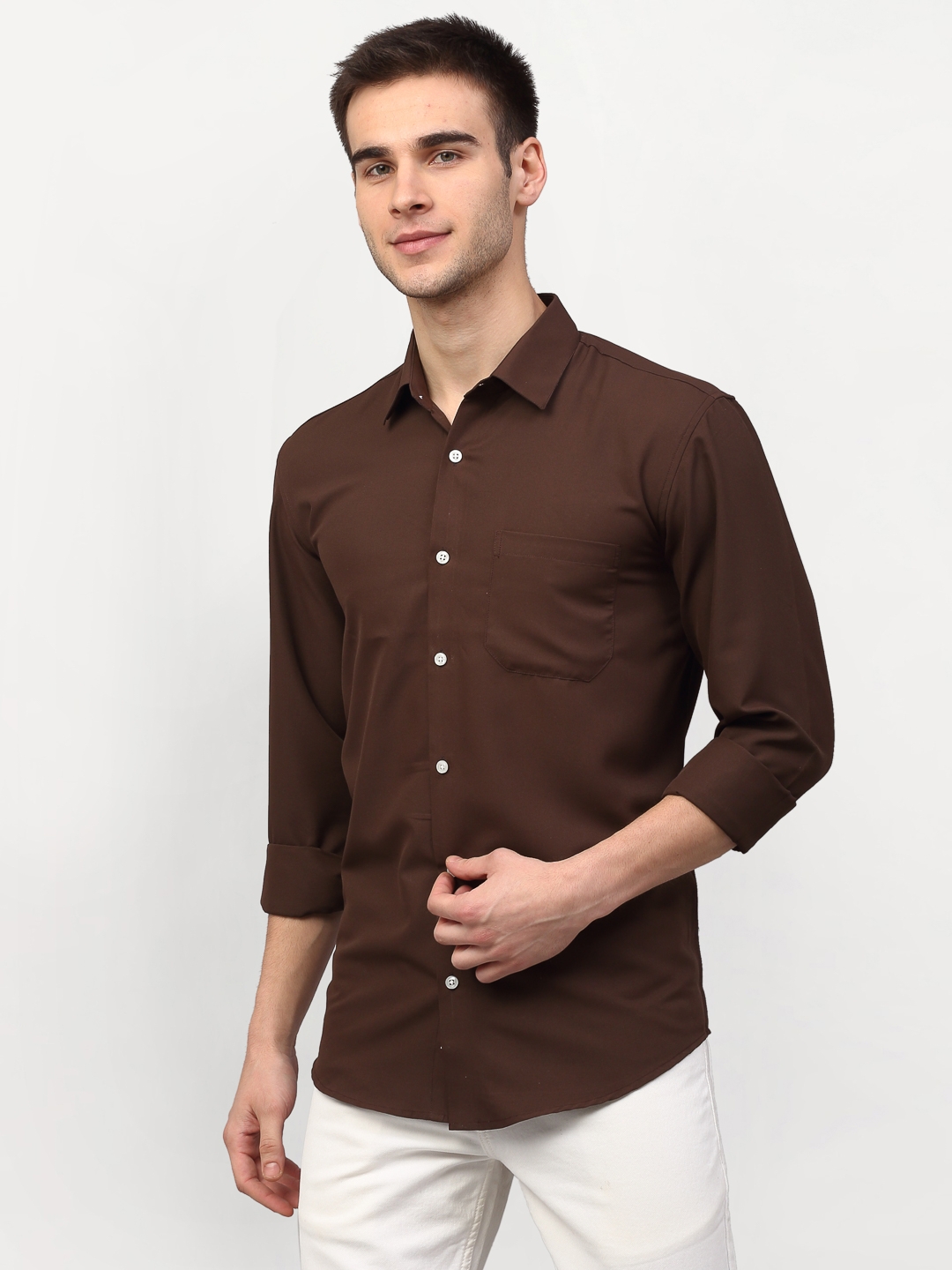 Jainish | Men's Solid Casual Shirts 1