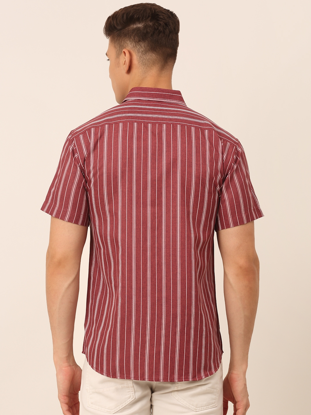 Jainish | Men's Cotton Striped Casual Shirts 2
