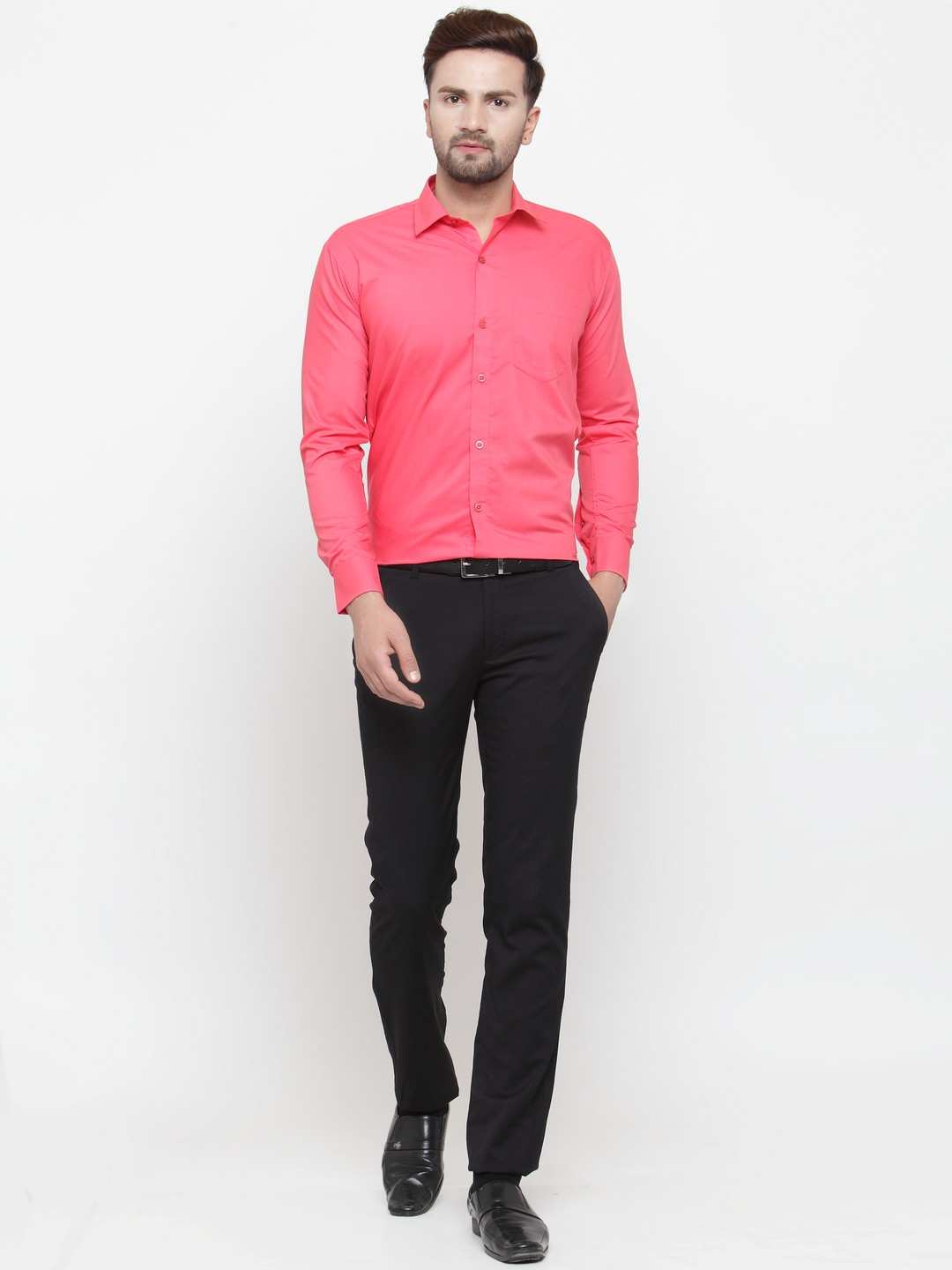 Jainish Men's Cotton Solid Formal Shirt's