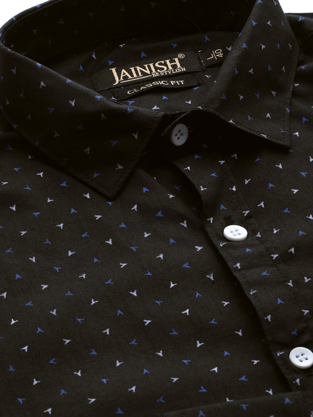 Jainish | Jainish Men's Cotton Printed Formal Shirts 4