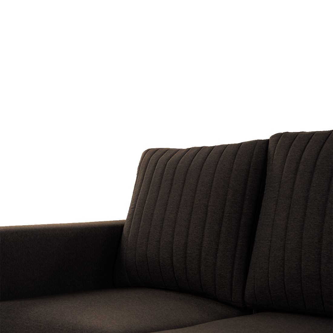 neudot Roman Sofa for Living Room |2 Persons Sofa|Premium Fabric with Cushioned Armrest | Solid Wood Frame|2 Seater in Chocolate Brown Color