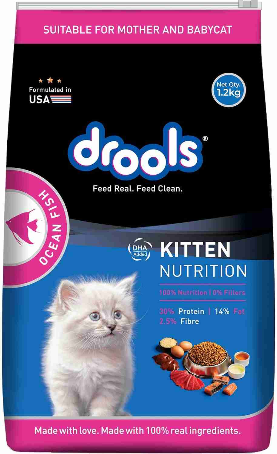 Drools Ocean Fish Kitten Cat Dry Food