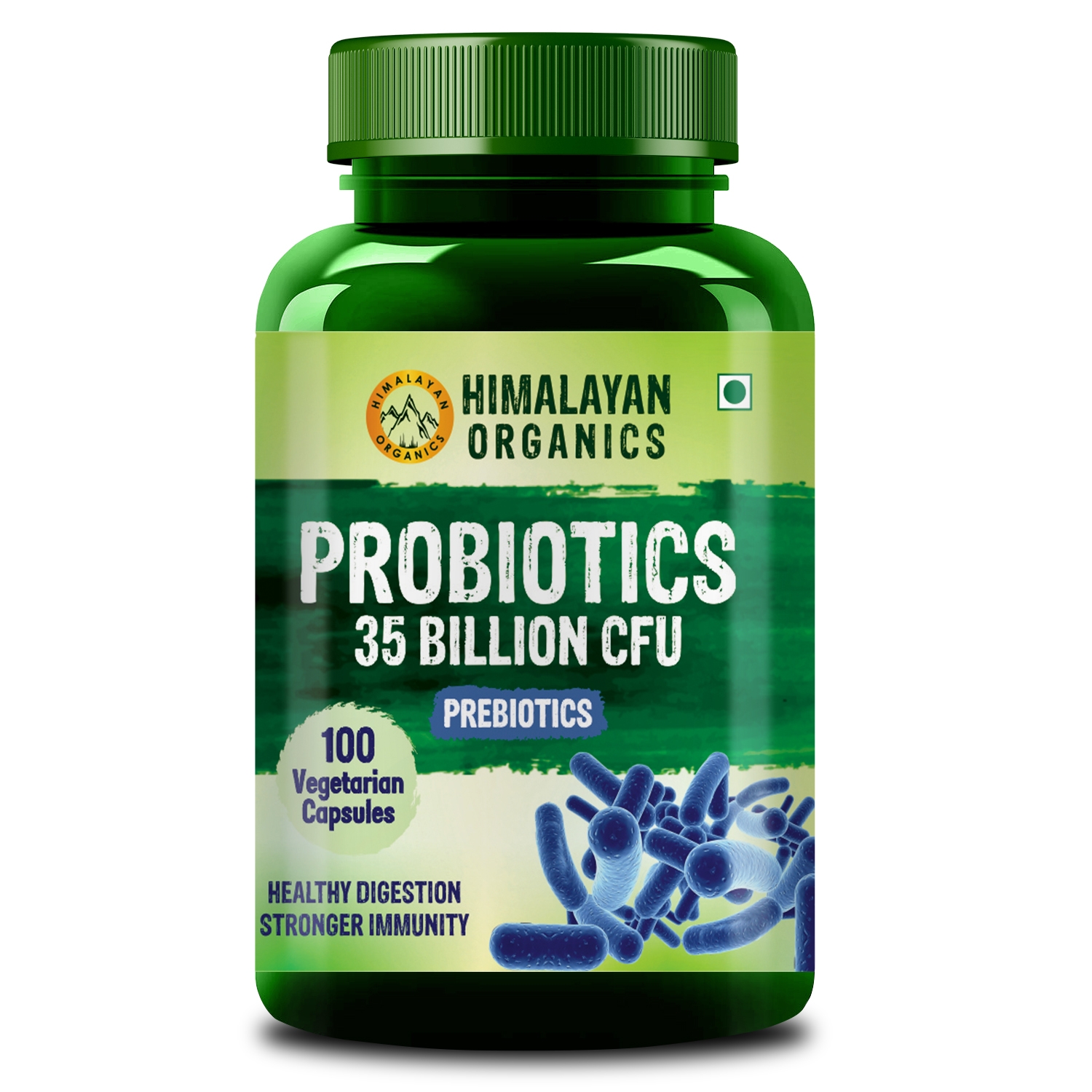 Himalayan Organics | Himalayan Organics Probiotics Supplement 35 Billion CFU for women & men, 16 Strains with Prebiotics | 100 Veg Capsules 0