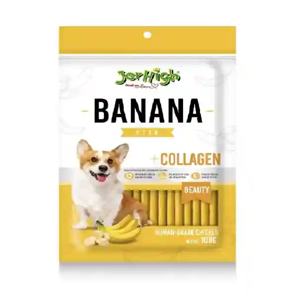 JerHigh | JerHigh Banana Stick Dog Treats - 100 g – (Best Before Mar’26)