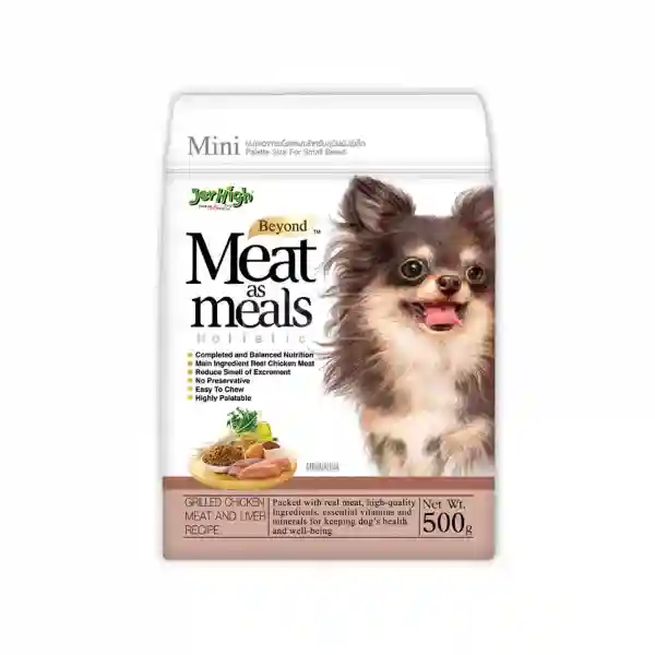 JerHigh Meat As Meals Grilled Chicken Meat And Liver Dry Dog Food - 500 g