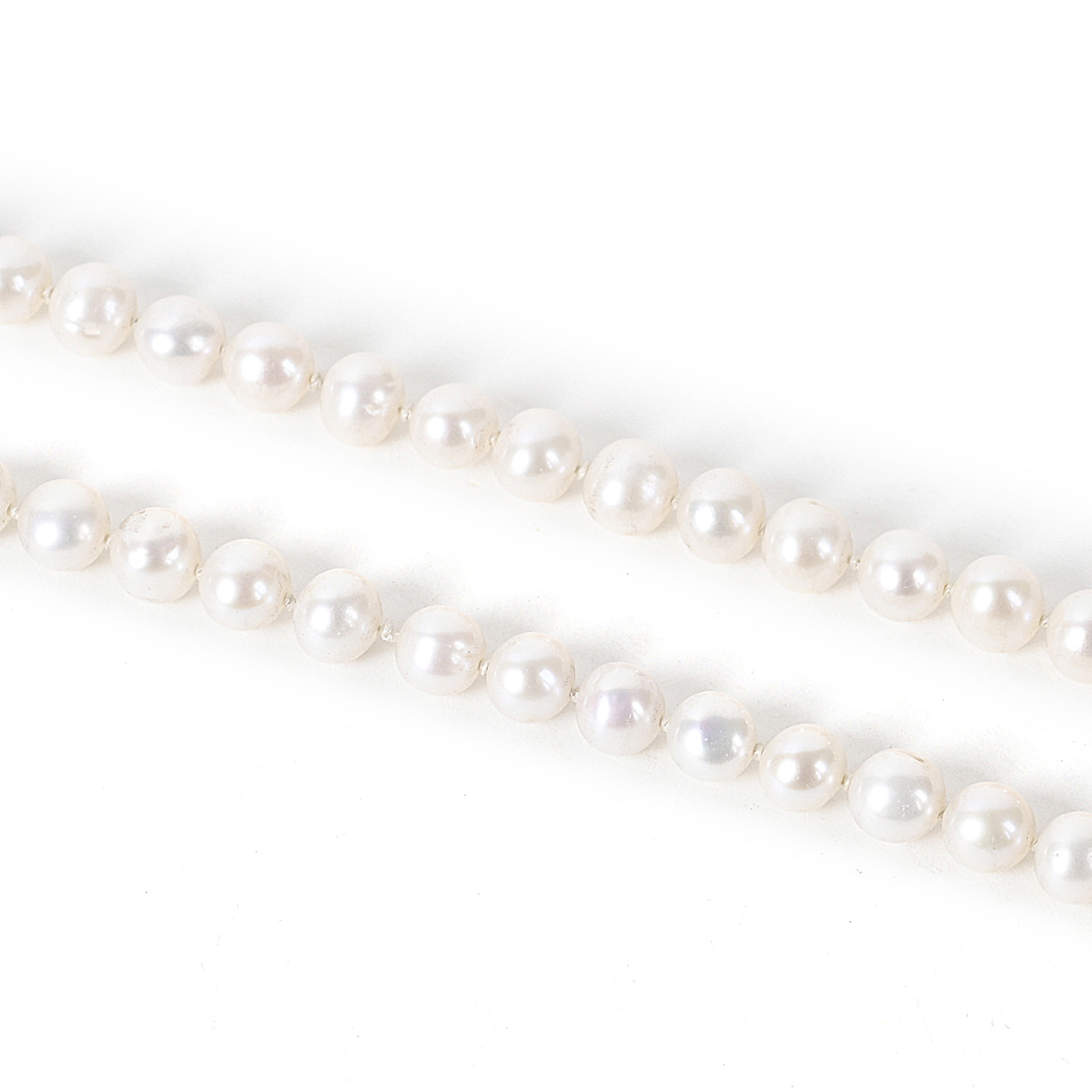 Shiv Ratan Kendra Natural Pearl Mala to balance Moon Planet, Mental Well Being & Anger Control II Length 40-45 CM II Weight: 50-60 Grams II