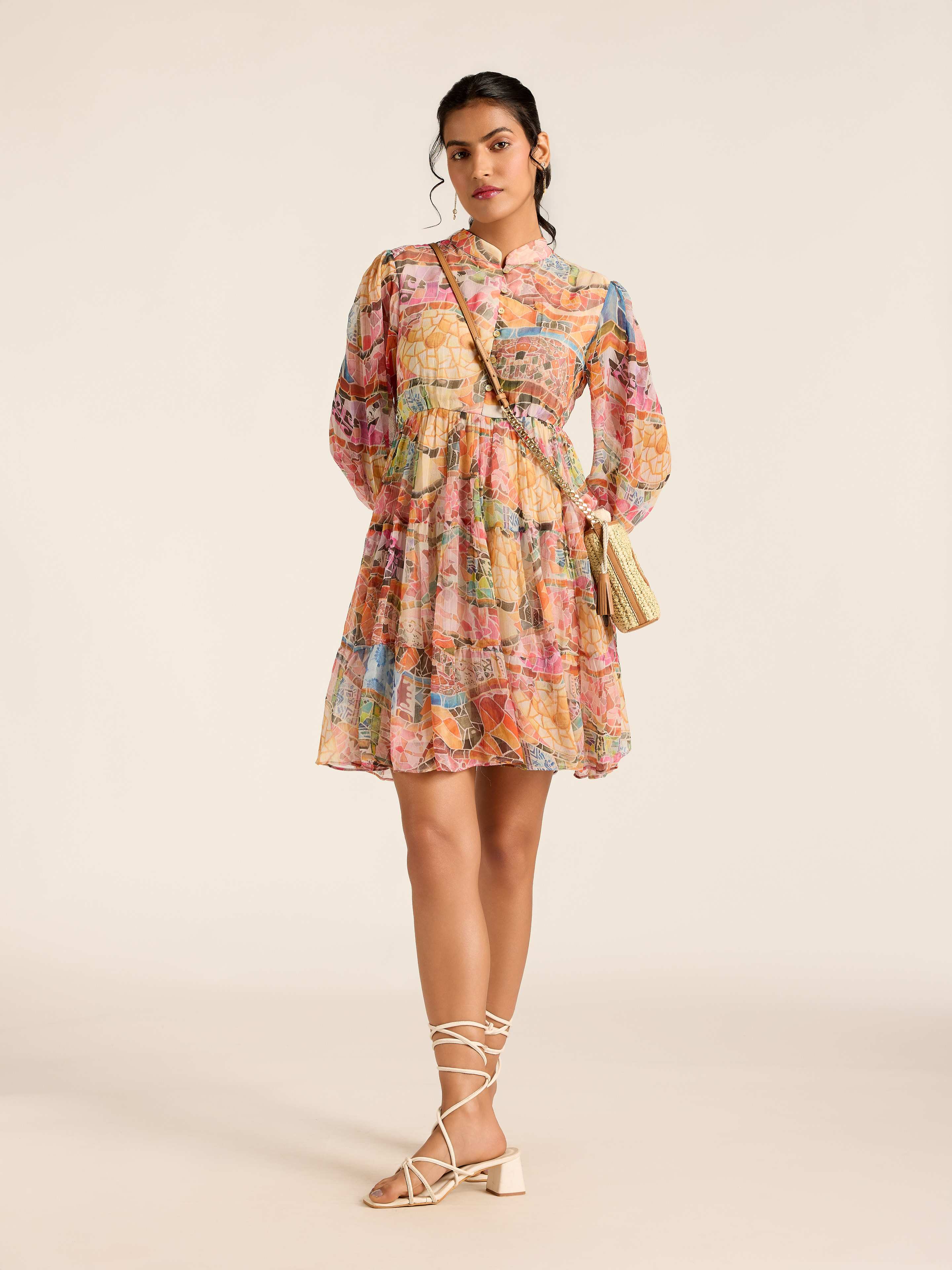 MULTI COLOR MARGO SHORT DRESS