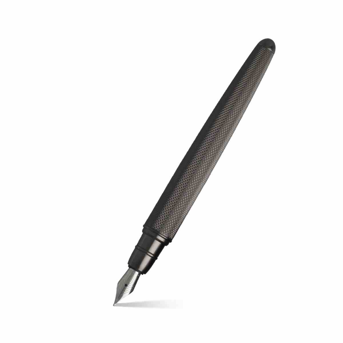 Hugo Boss Pure Fountain Pen (Medium) - Dark Chrome