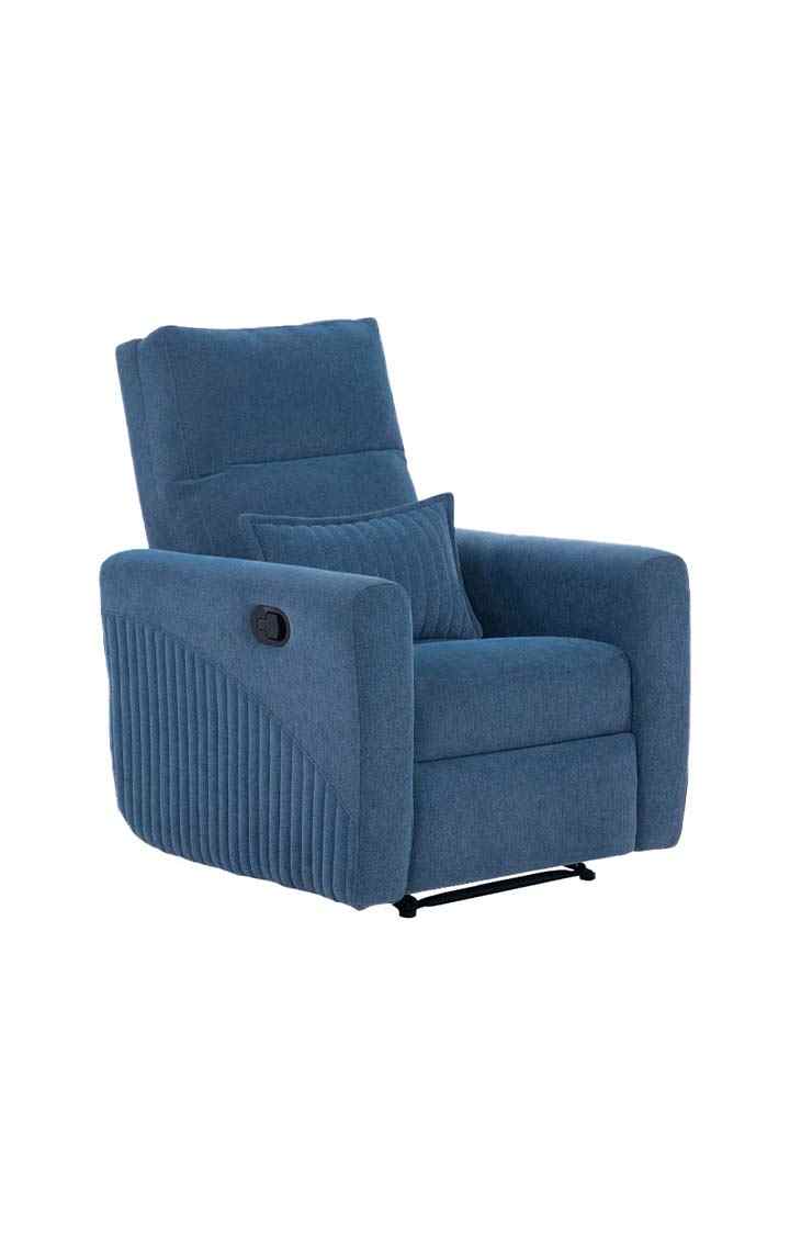 neudot Eazy Boy Single Seater Fabric Recliner - Dusky Blue
