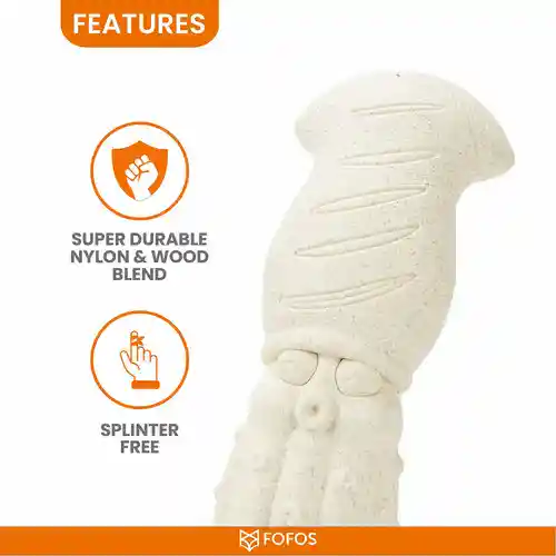 Barkbutler Fofos Durable Sea Bass Chew Toy for Dogs