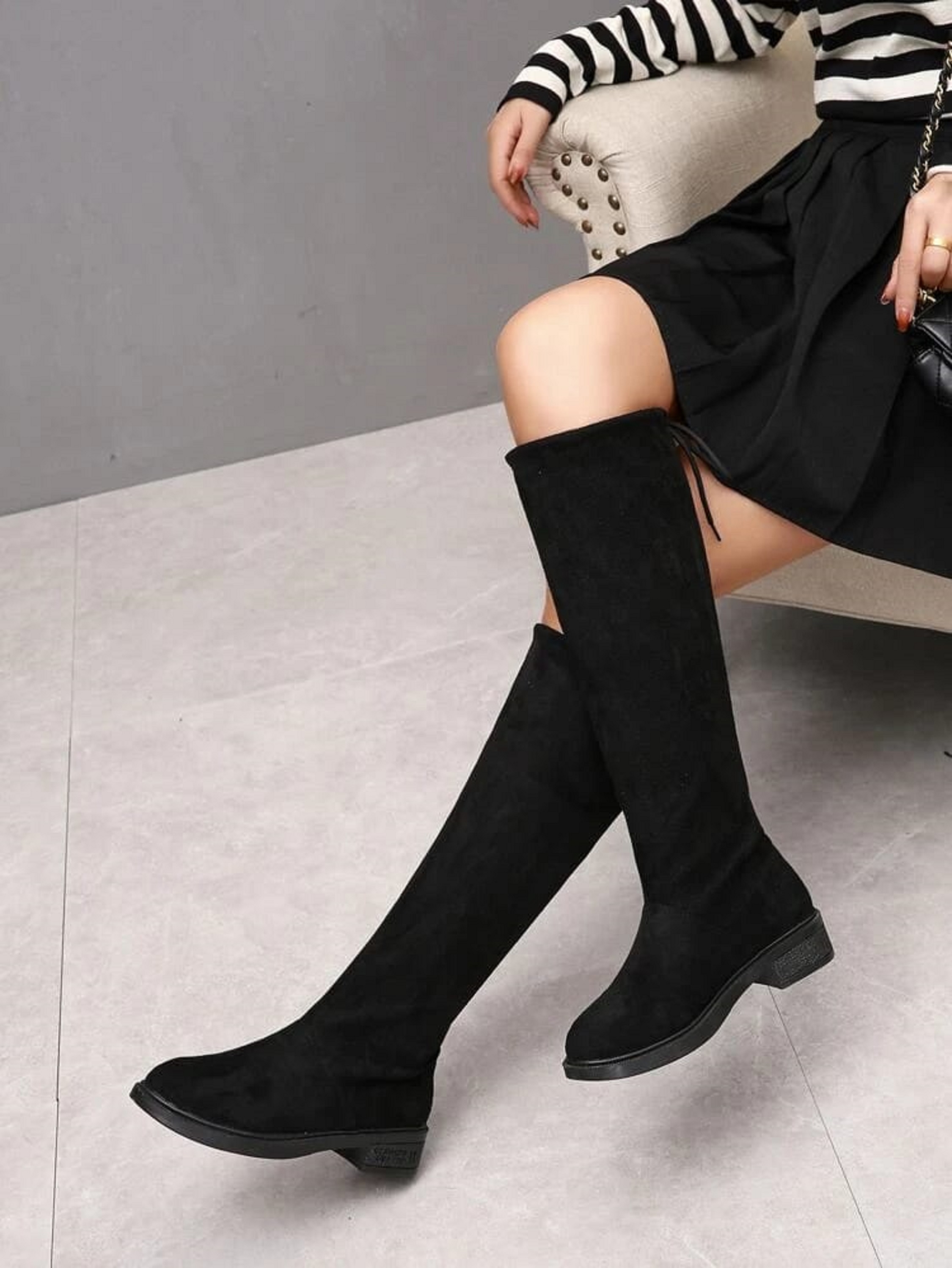 JM LOOKS | JM LOOKS Women's Long Boots, Synthetic Long Boots,Classic Design Western Wears Black Shoes 2