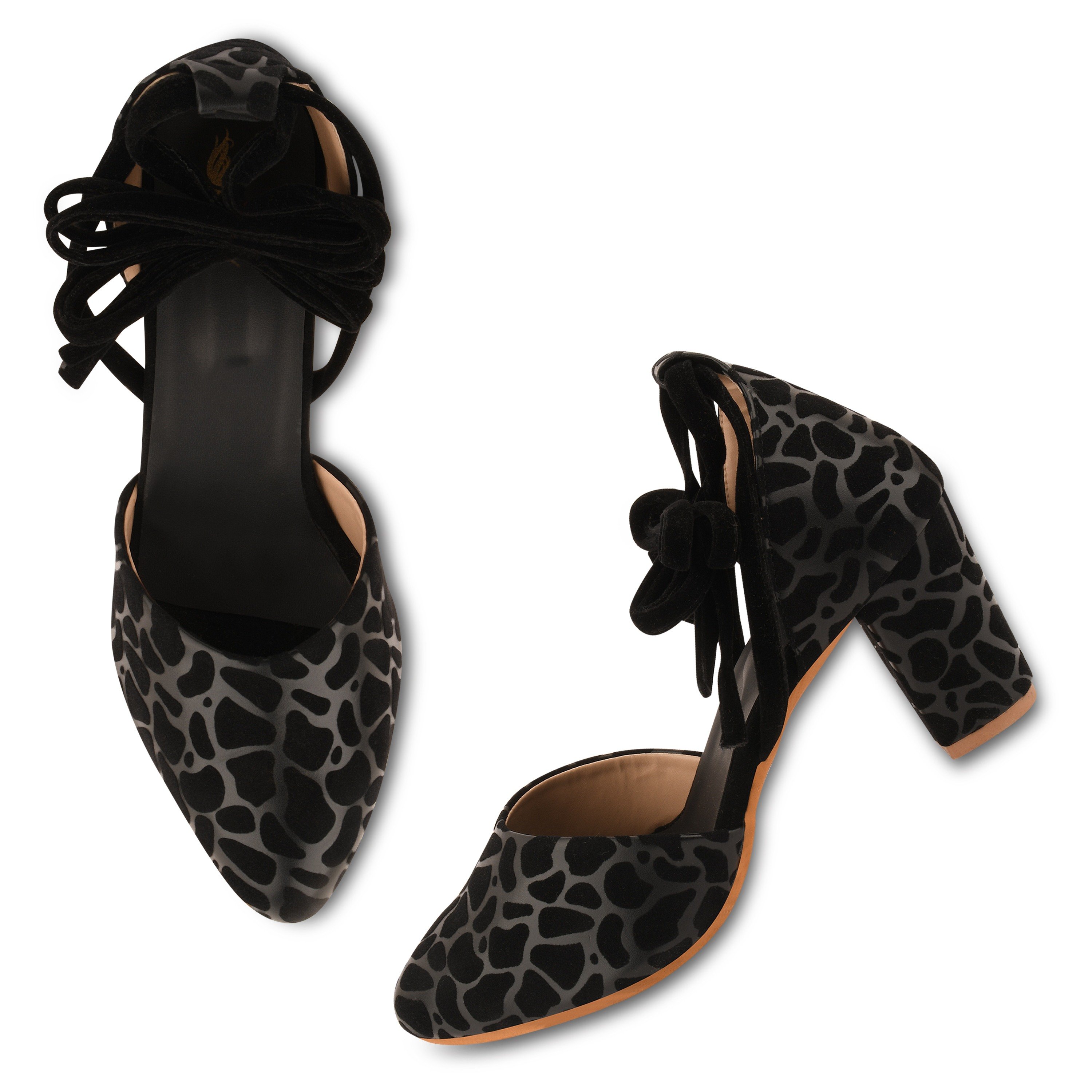 Block heel bellies sale