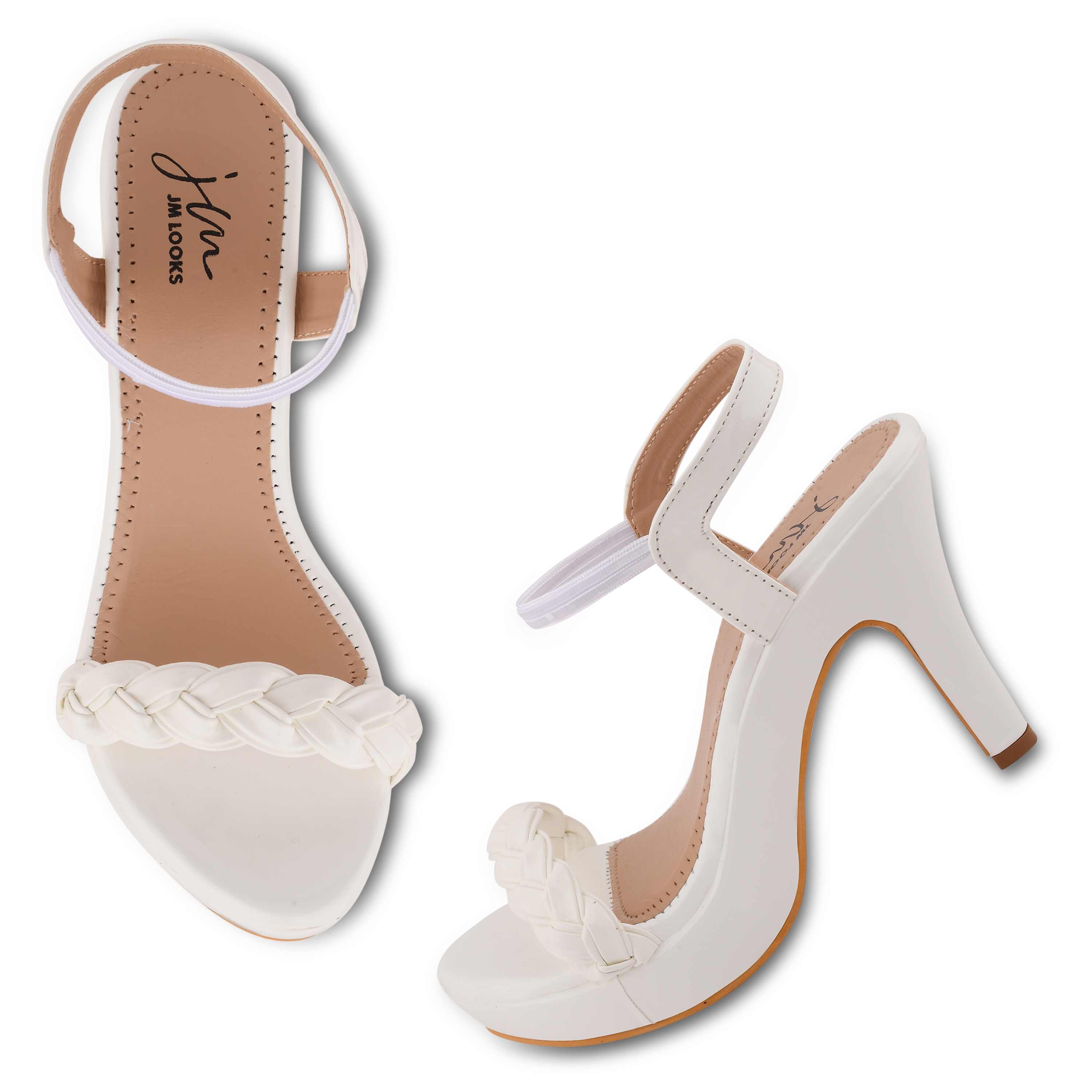 High Heels White Natural Patent Leather 10cm | VG Shop