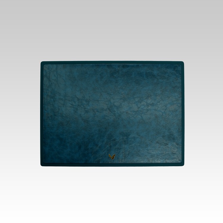 22x16 Inches Rigid Desk Blotter | Moderno | Blue