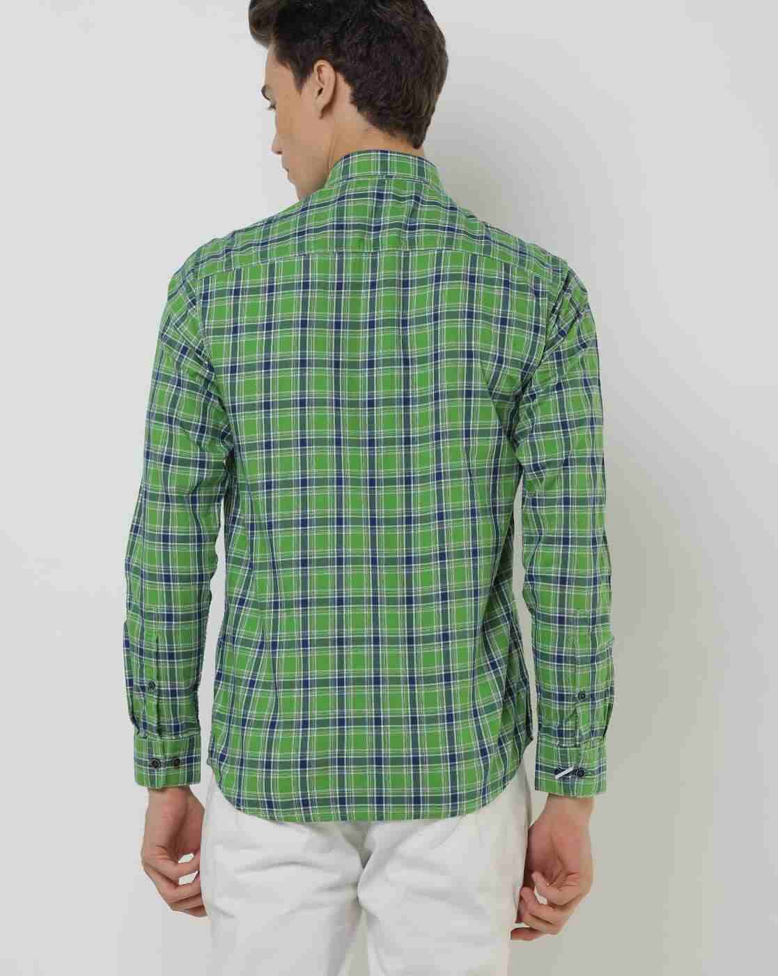 JOHN PLAYERS JEANS | Checked Slim Shirt with Patch Pocket|1