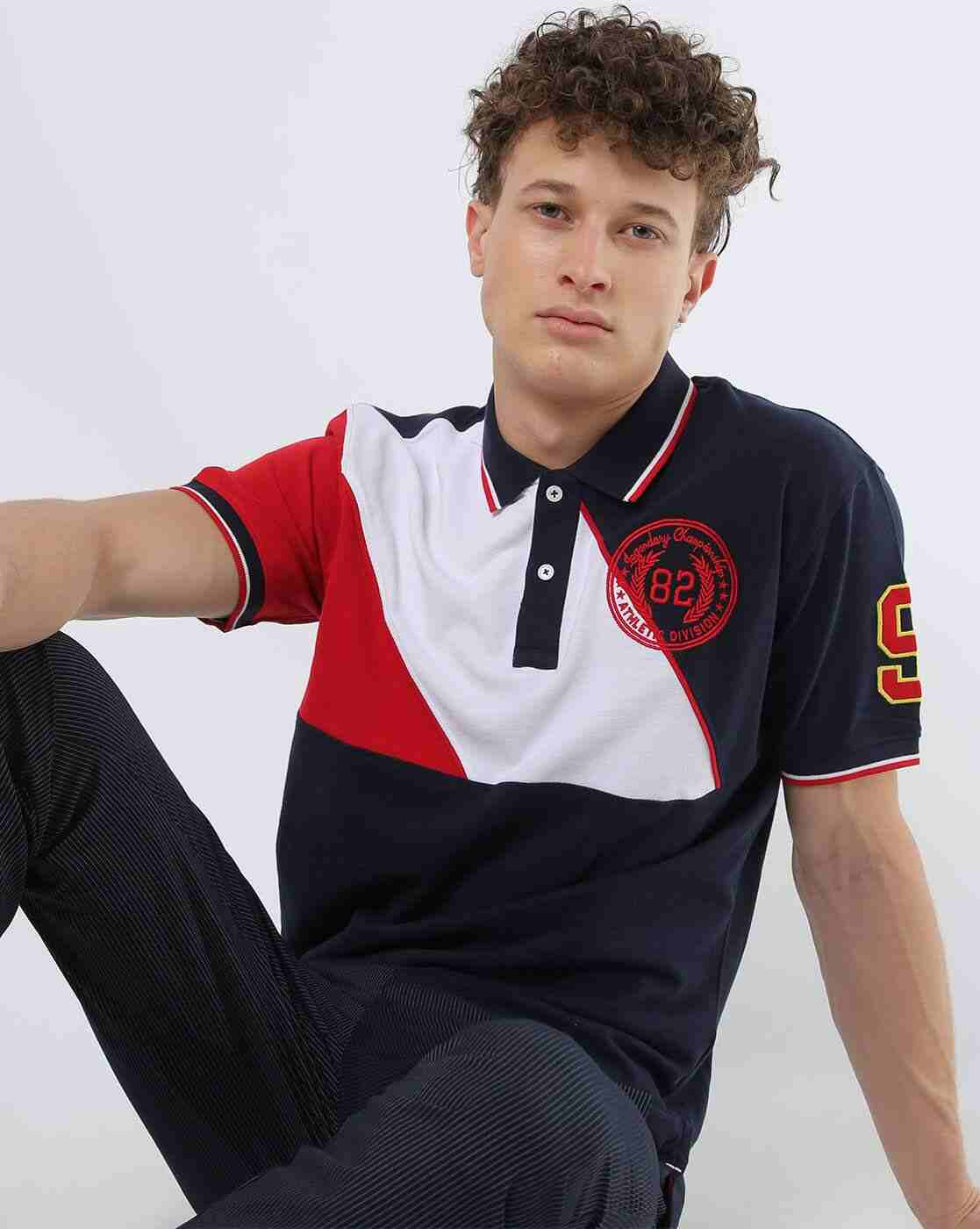 JOHN PLAYERS JEANS | Colourblock Polo T-shirt|0