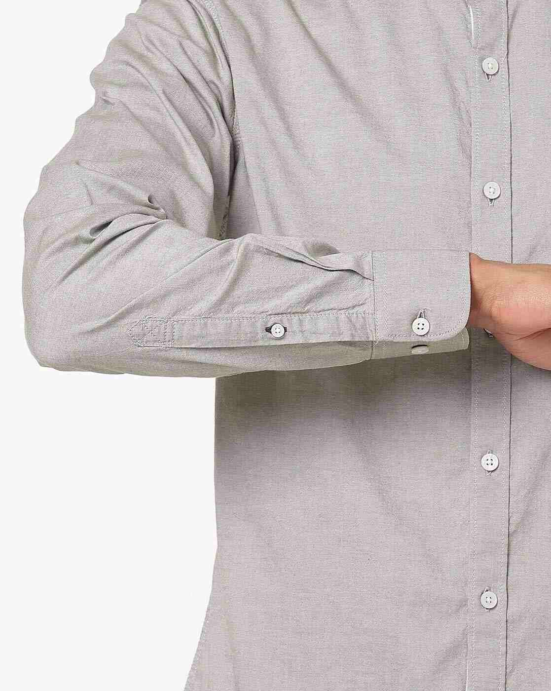 JOHN PLAYERS JEANS | Men Slim Fit Shirt with Patch Pocket|4