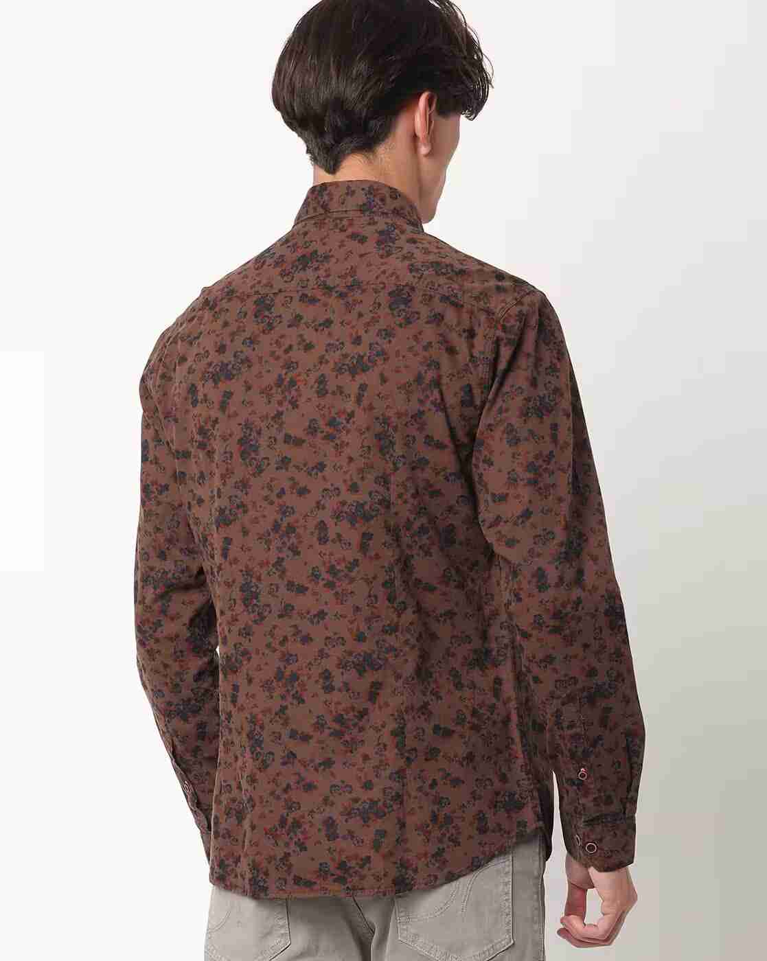 JOHN PLAYERS JEANS | Floral Print Extra Slim Fit Shirt|1