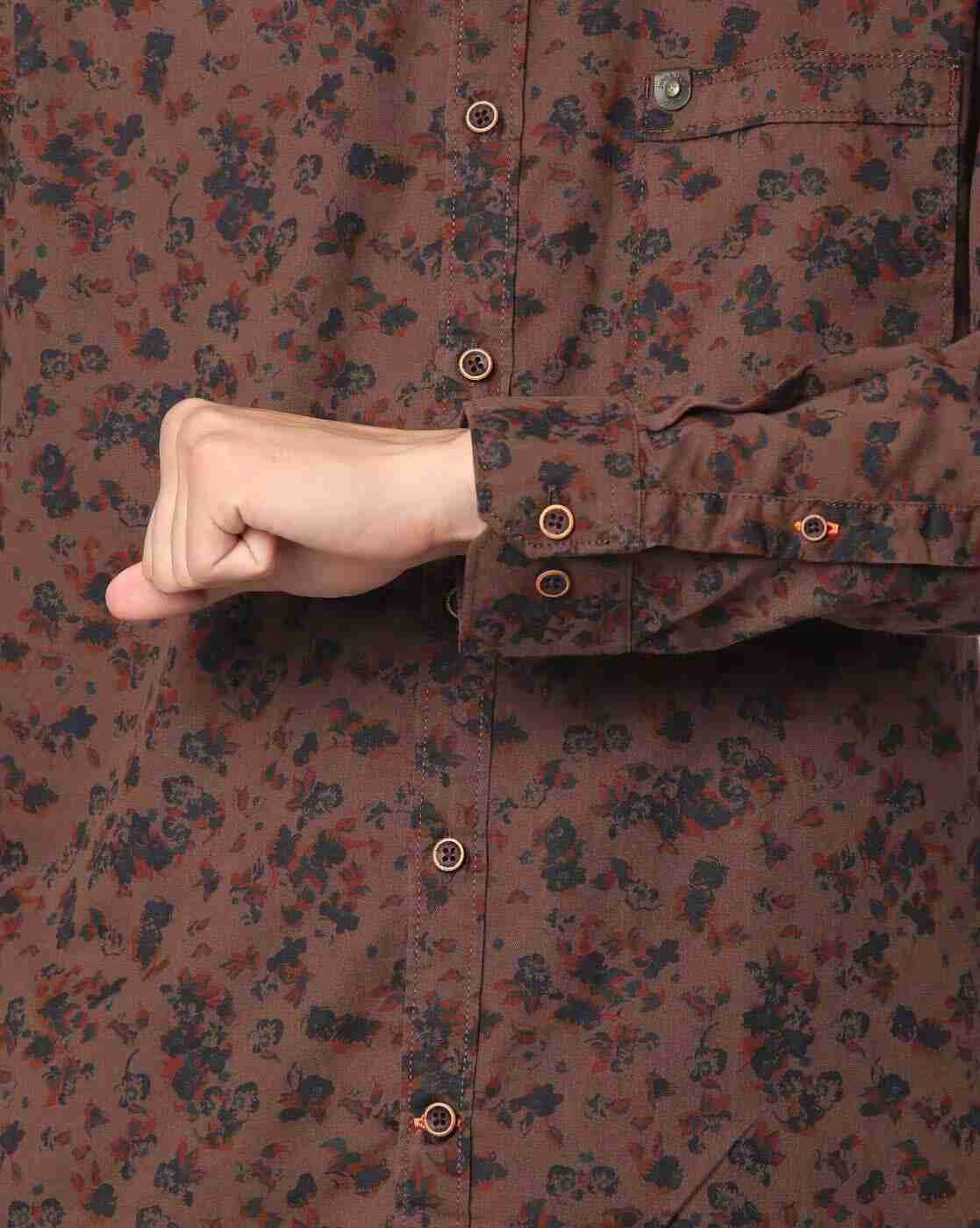 JOHN PLAYERS JEANS | Floral Print Extra Slim Fit Shirt|3