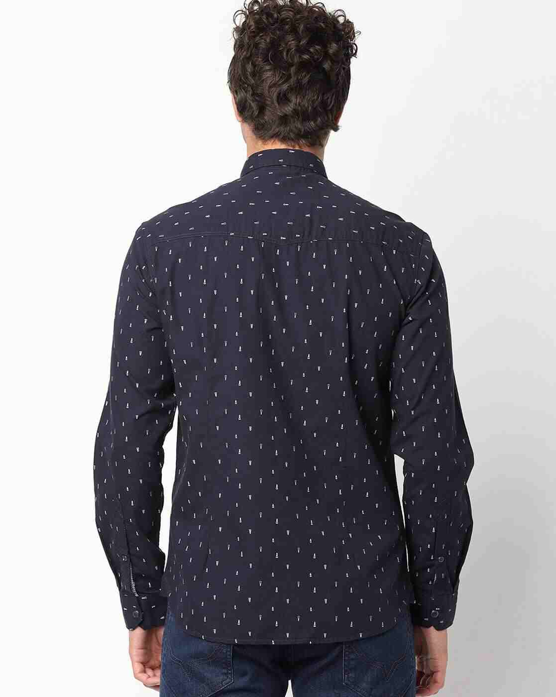 JOHN PLAYERS JEANS | Printed Extra Slim Fit Shirt|1