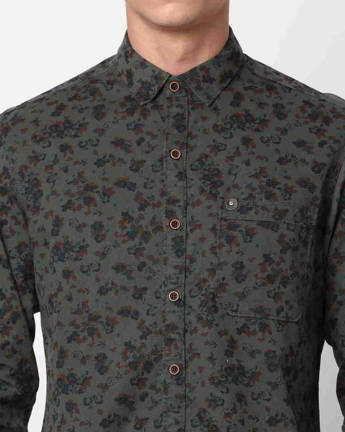 JOHN PLAYERS JEANS | Extra Slim Fit Floral Print Shirt|2