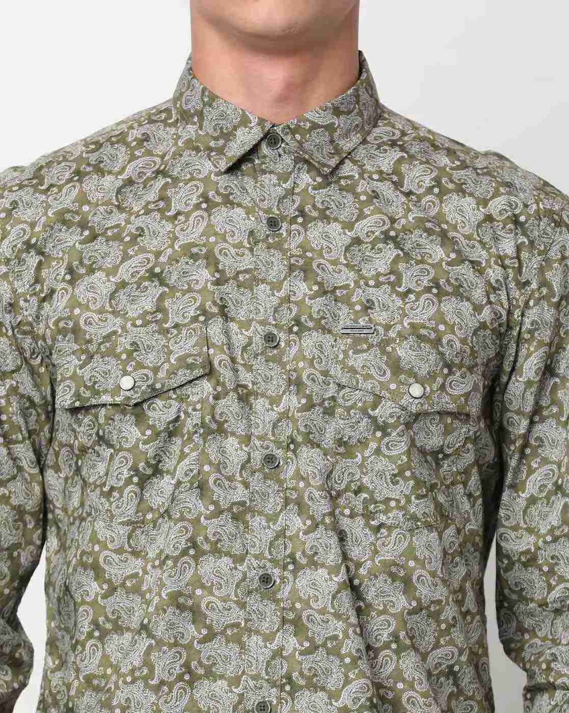 JOHN PLAYERS JEANS | Extra Slim Fit Paisley Print Shirt|2