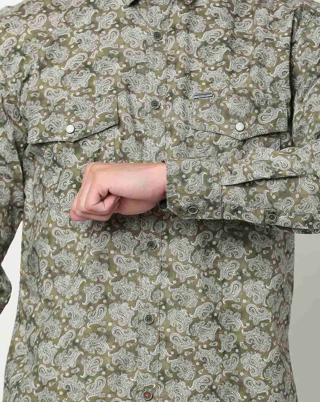 JOHN PLAYERS JEANS | Extra Slim Fit Paisley Print Shirt|3