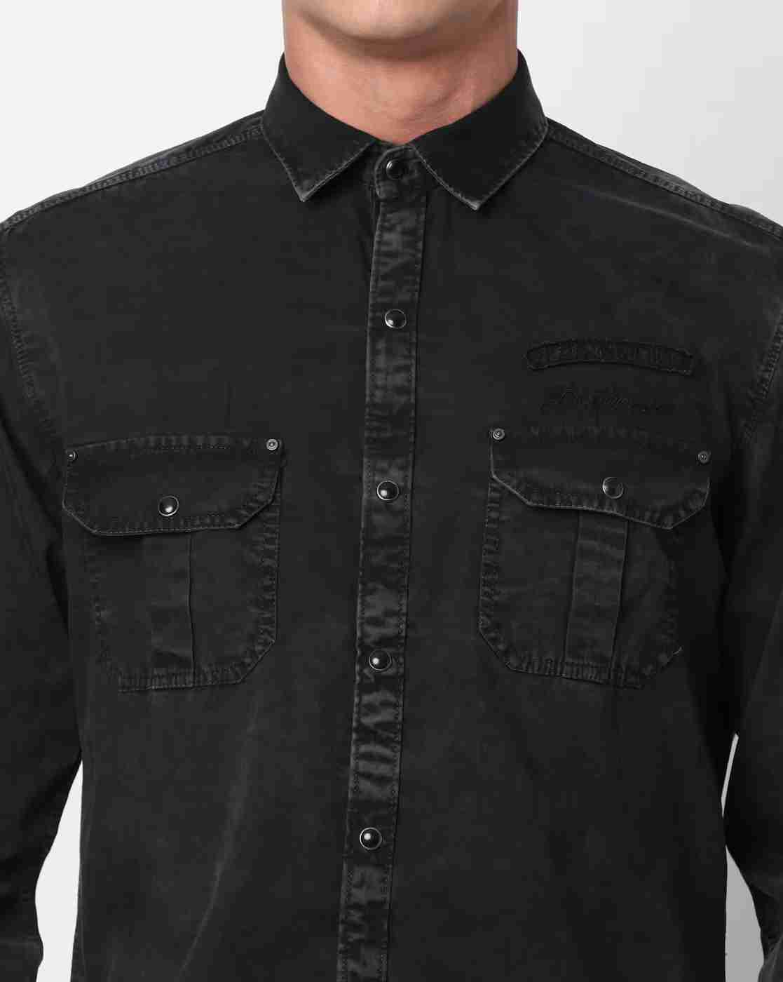 JOHN PLAYERS JEANS | Extra Slim Fit Washed Shirt|2