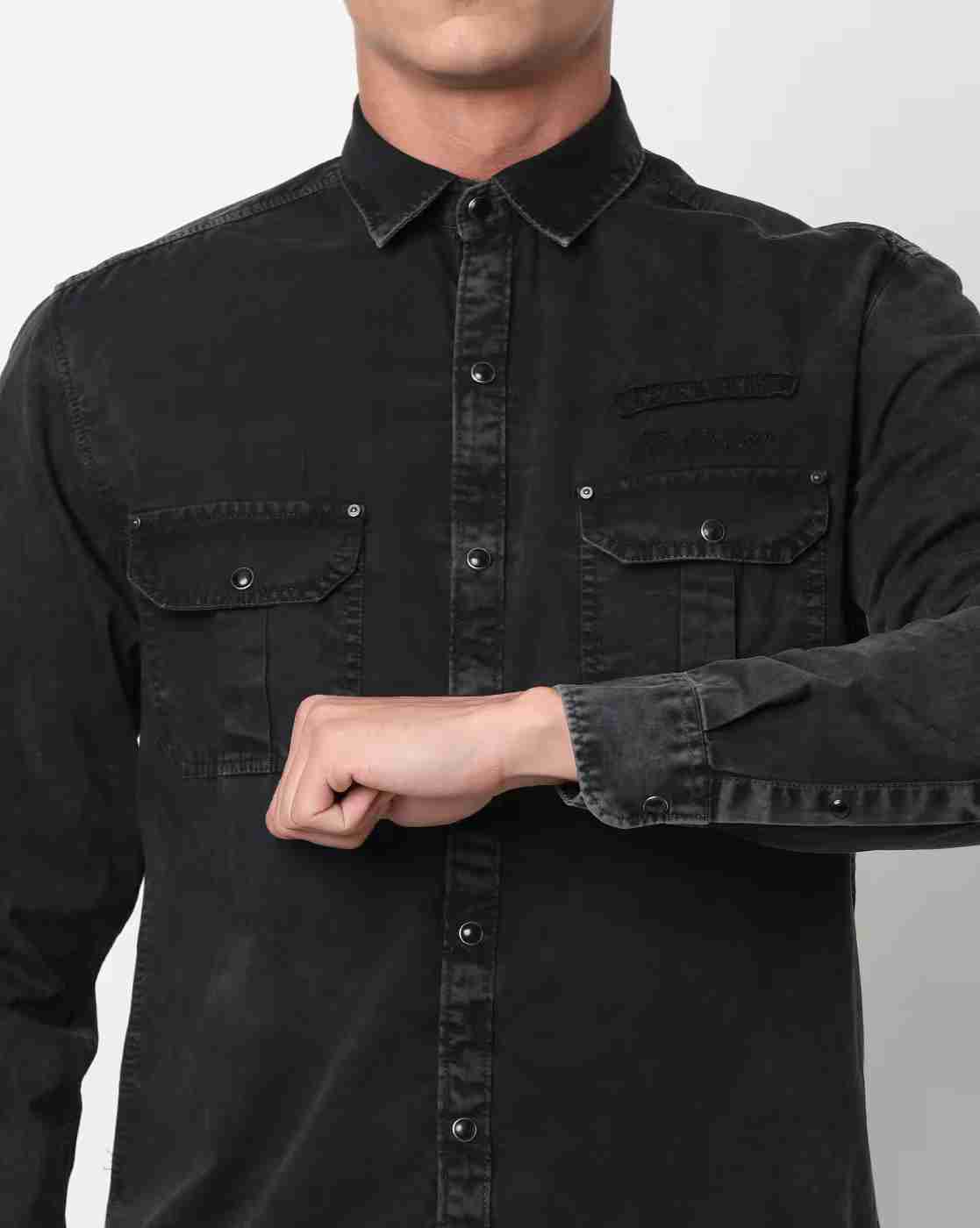 JOHN PLAYERS JEANS | Extra Slim Fit Washed Shirt|3