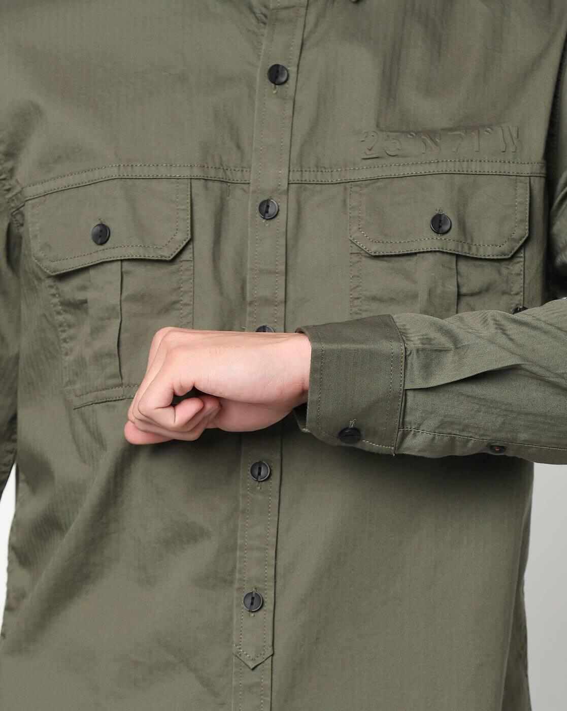 JOHN PLAYERS JEANS | Extra Slim Fit Shirt with Flap Pockets|3