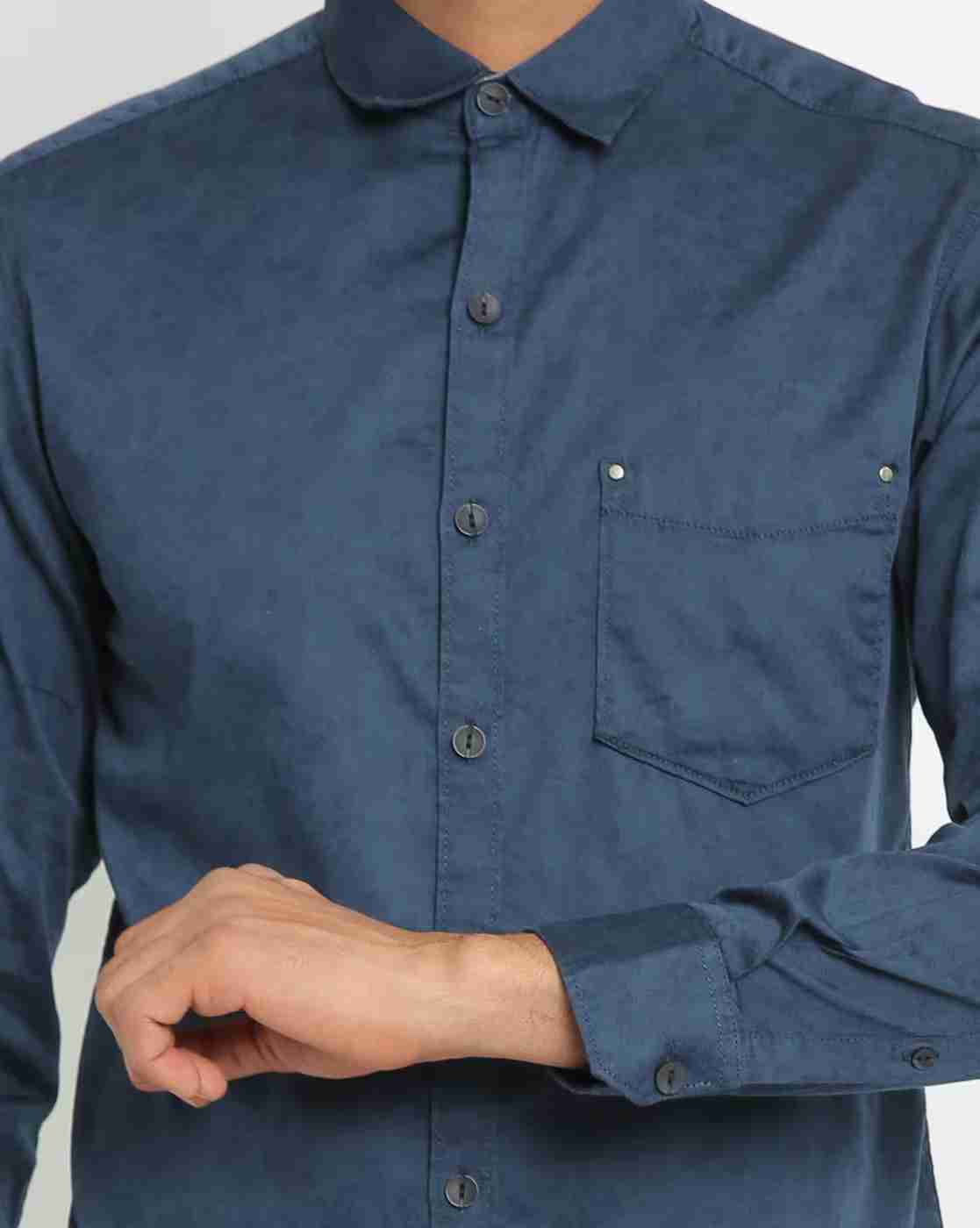 JOHN PLAYERS JEANS | Slim Fit Shirt with Patch Pocket|2