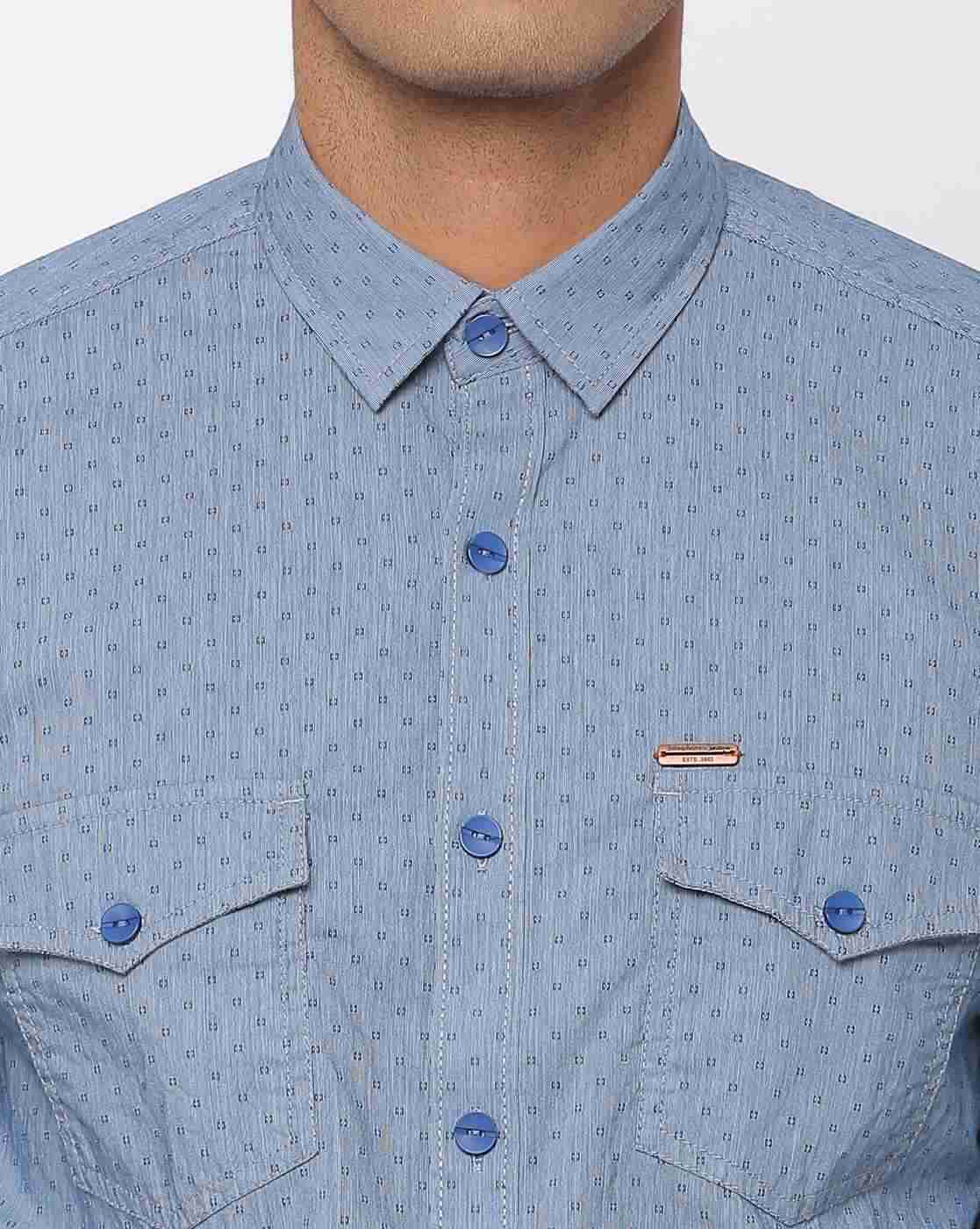 JOHN PLAYERS JEANS | Micro Print Slim Fit Shirt|2
