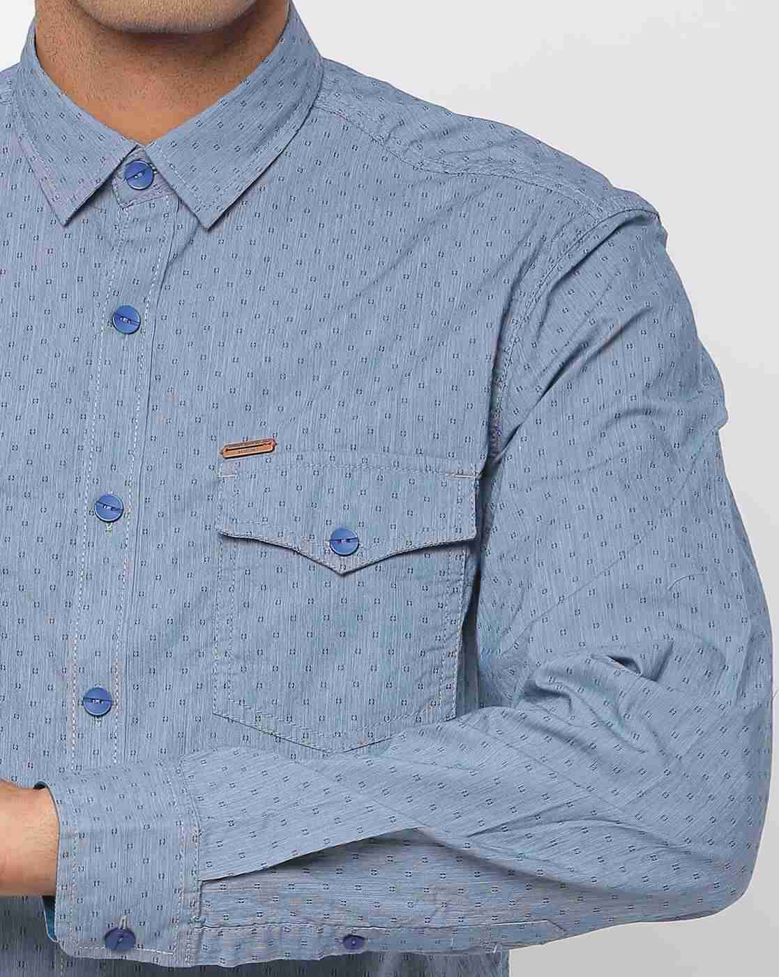 JOHN PLAYERS JEANS | Micro Print Slim Fit Shirt|3