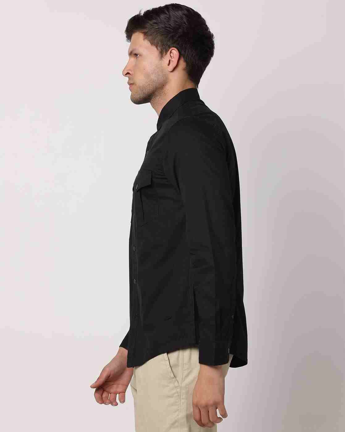 JOHN PLAYERS JEANS | Men Cutaway Collar Slim Fit Shirt|1