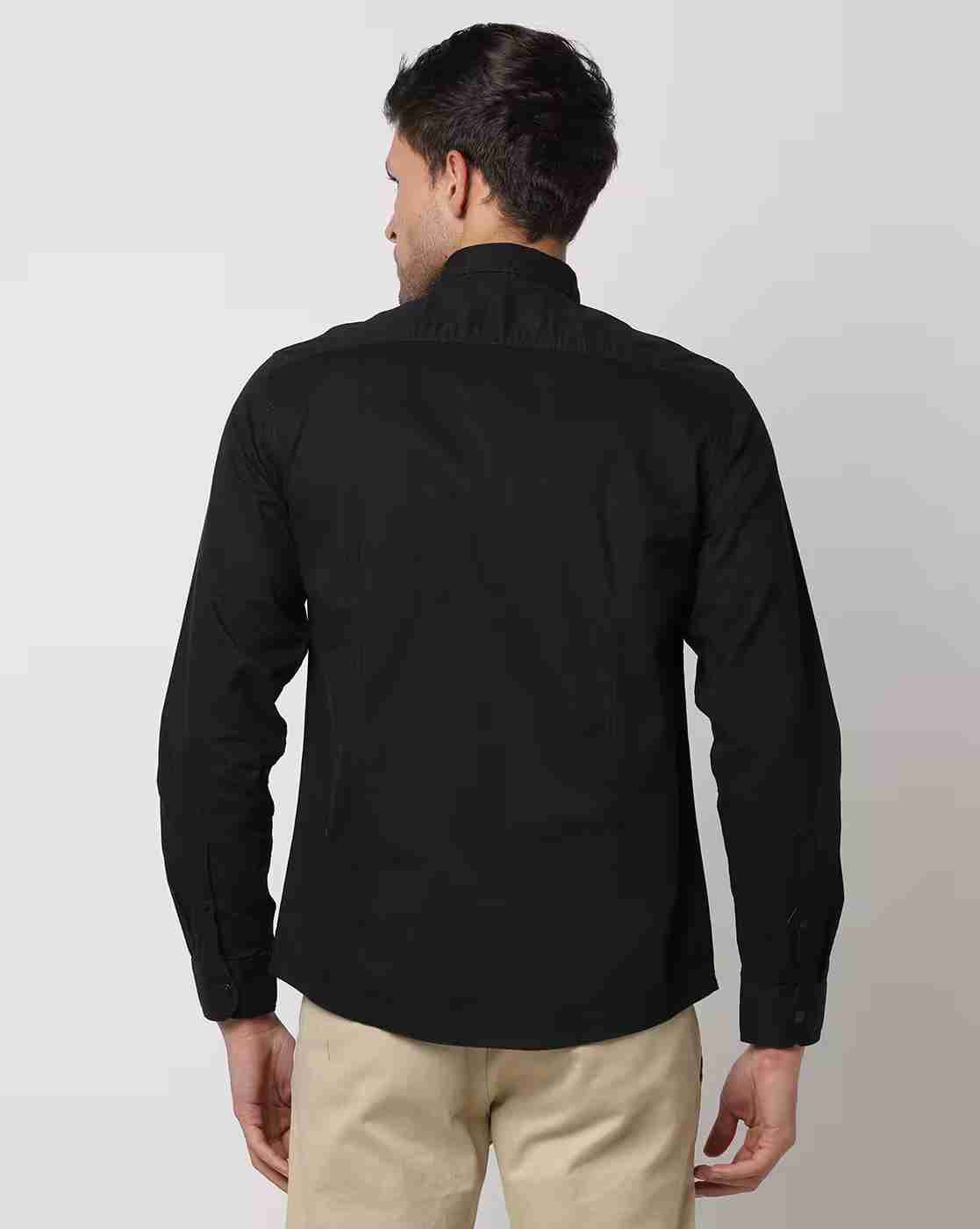 JOHN PLAYERS JEANS | Men Cutaway Collar Slim Fit Shirt|2