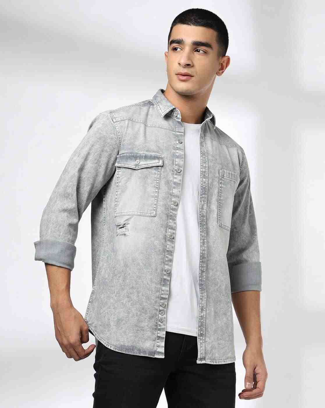JOHN PLAYERS JEANS | Men Regular Fit Shirt with Flap Pockets|0