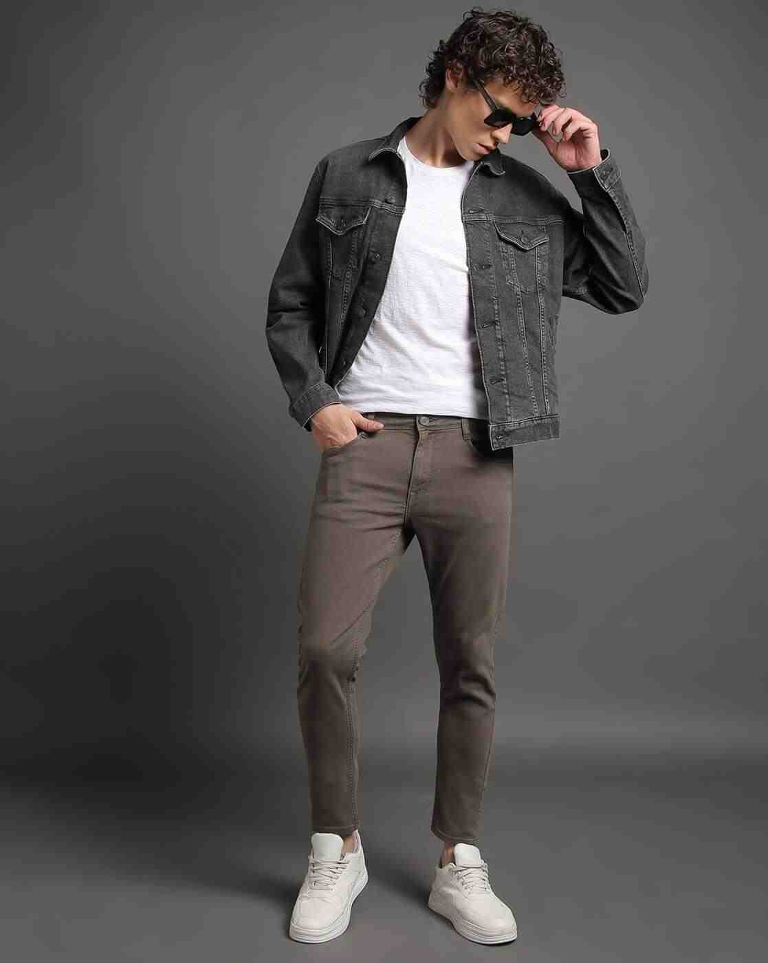 Men Mid-Rise Cropped Fit Jeans