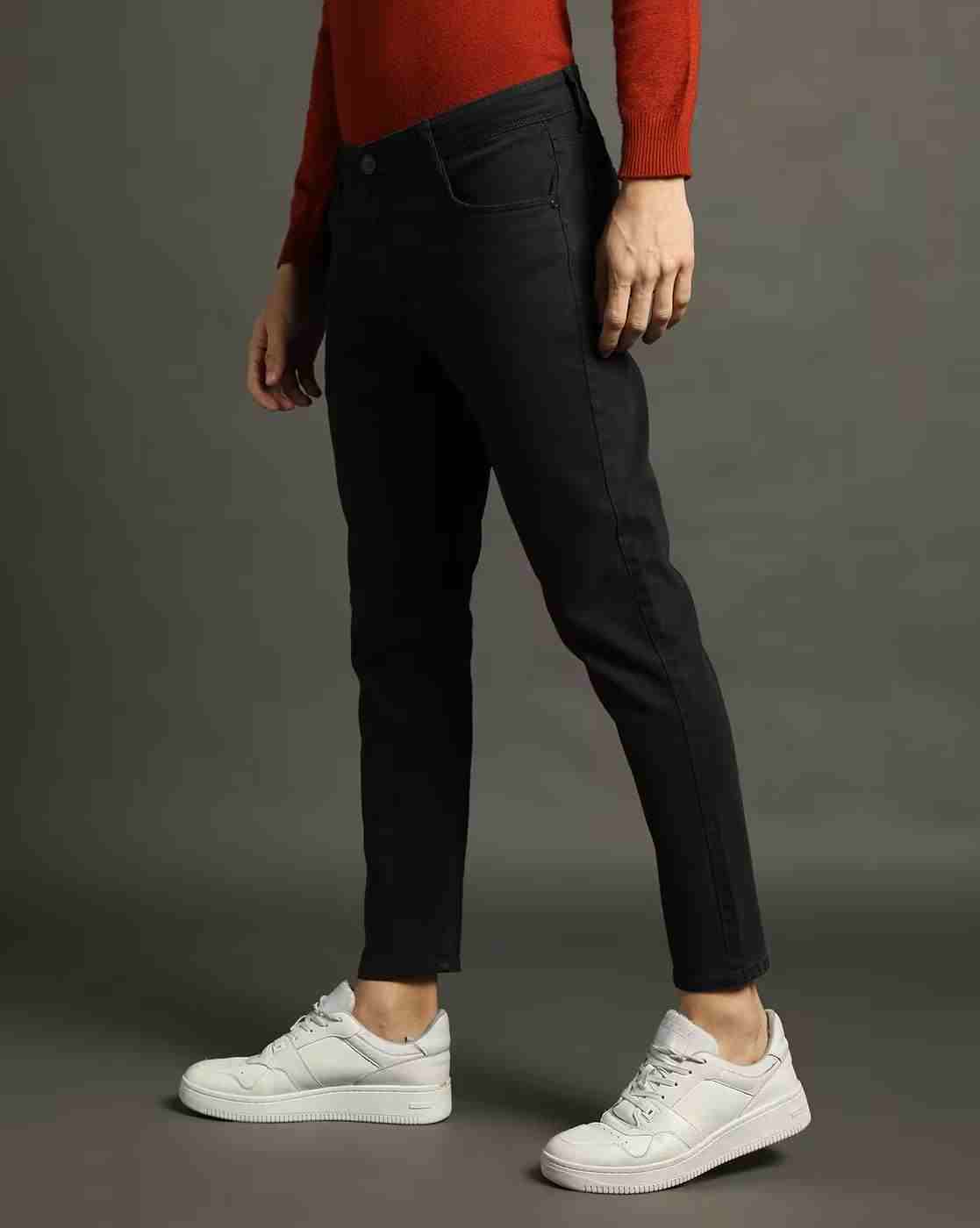 JOHN PLAYERS JEANS | Men Mid-Rise Cropped Fit Jeans|2