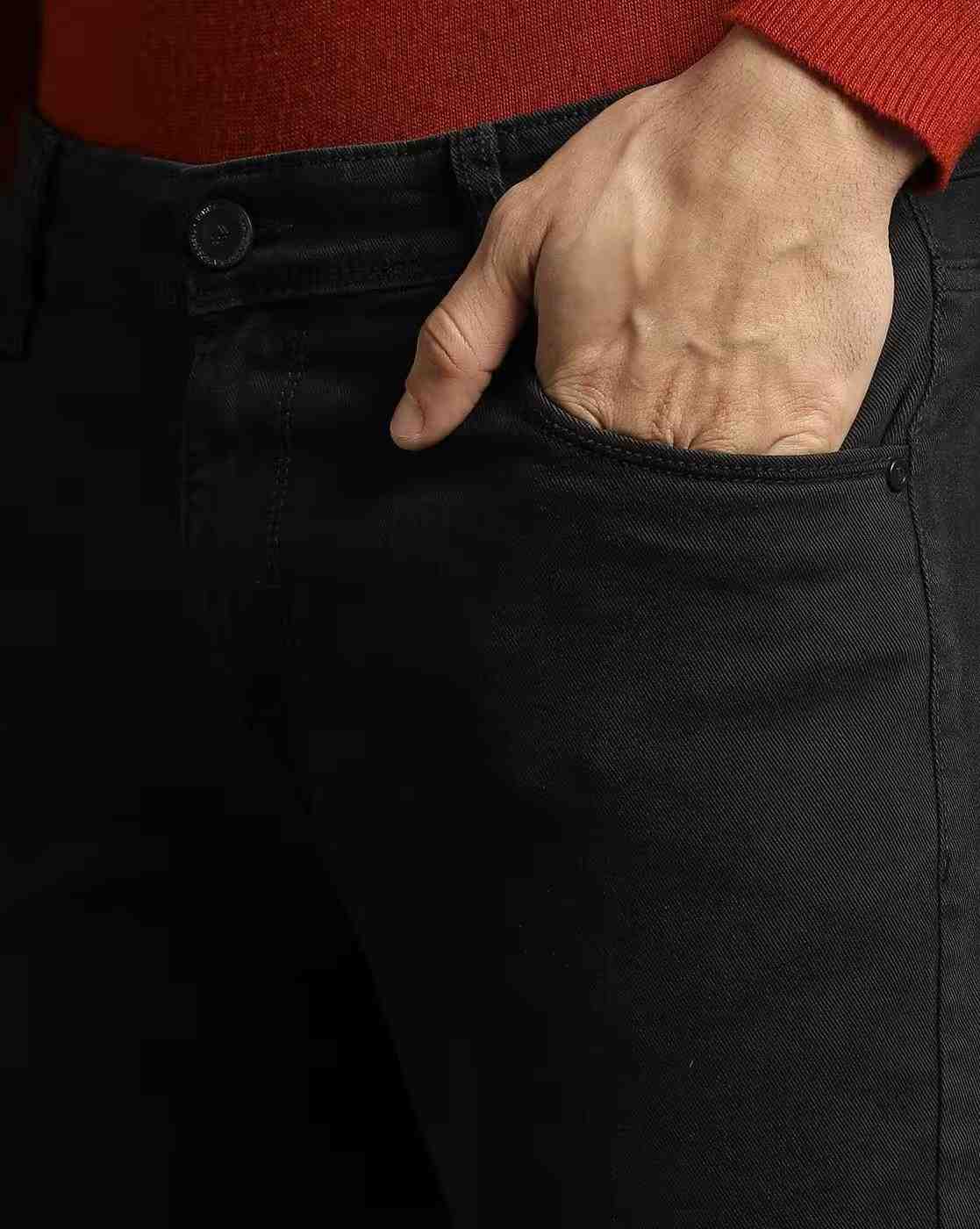 JOHN PLAYERS JEANS | Men Mid-Rise Cropped Fit Jeans|4