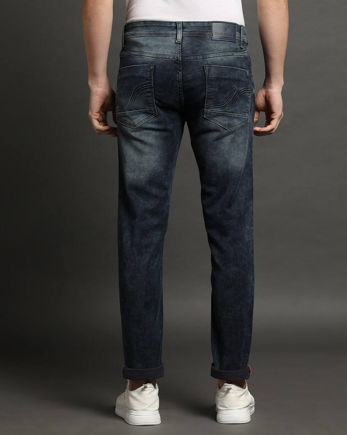 JOHN PLAYERS JEANS | Men Acid-Wash Skinny Fit Jeans|2