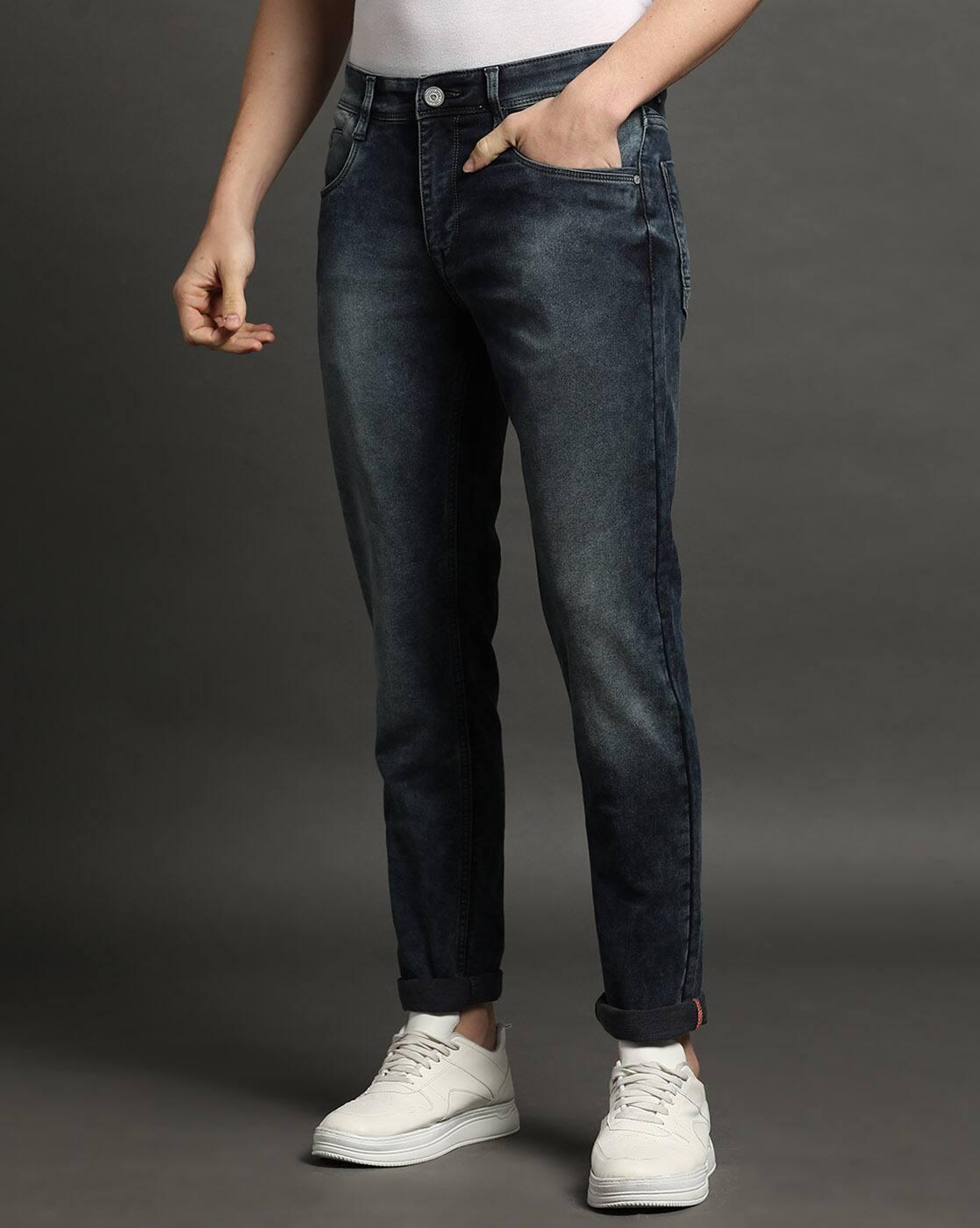 JOHN PLAYERS JEANS | Men Acid-Wash Skinny Fit Jeans|3
