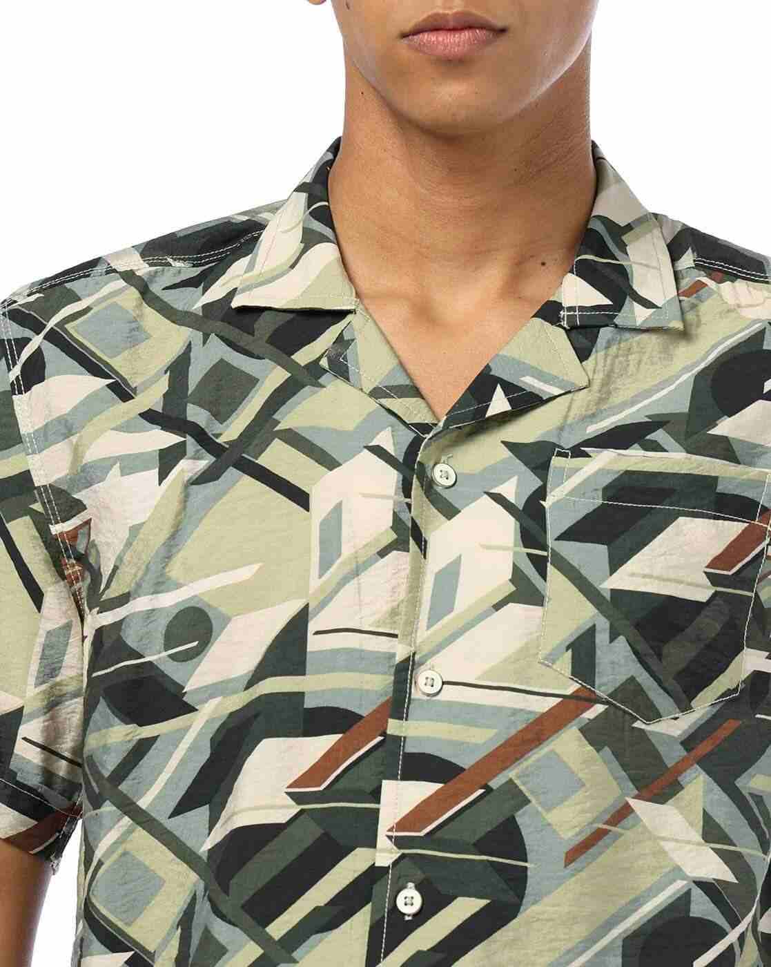 JOHN PLAYERS JEANS | Men Geometric Print Relaxed Fit Shirt|4