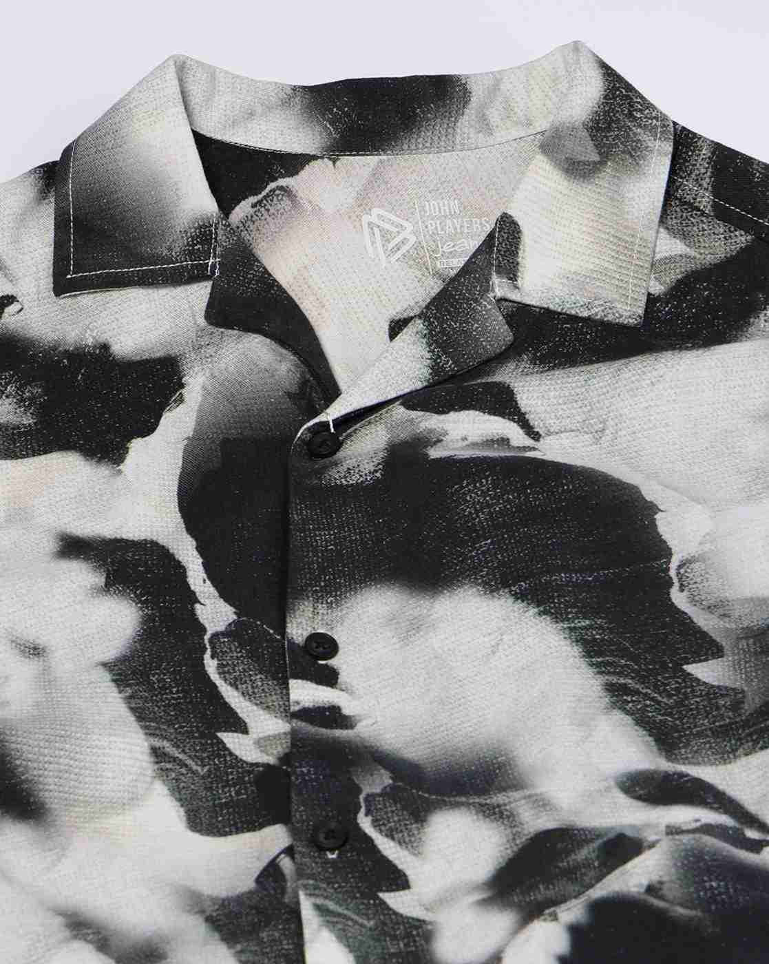 JOHN PLAYERS JEANS | Men Tie & Dye Relaxed Fit Shirt|5