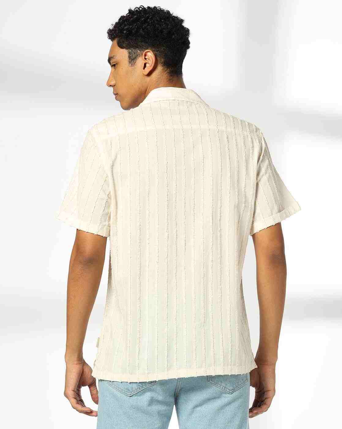 JOHN PLAYERS JEANS | Men Striped Relaxed Fit Cotton Shirt|2